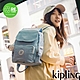 Kipling 溫柔冰霜藍掀蓋拉鍊後背包-CITY ZIP S product thumbnail 1