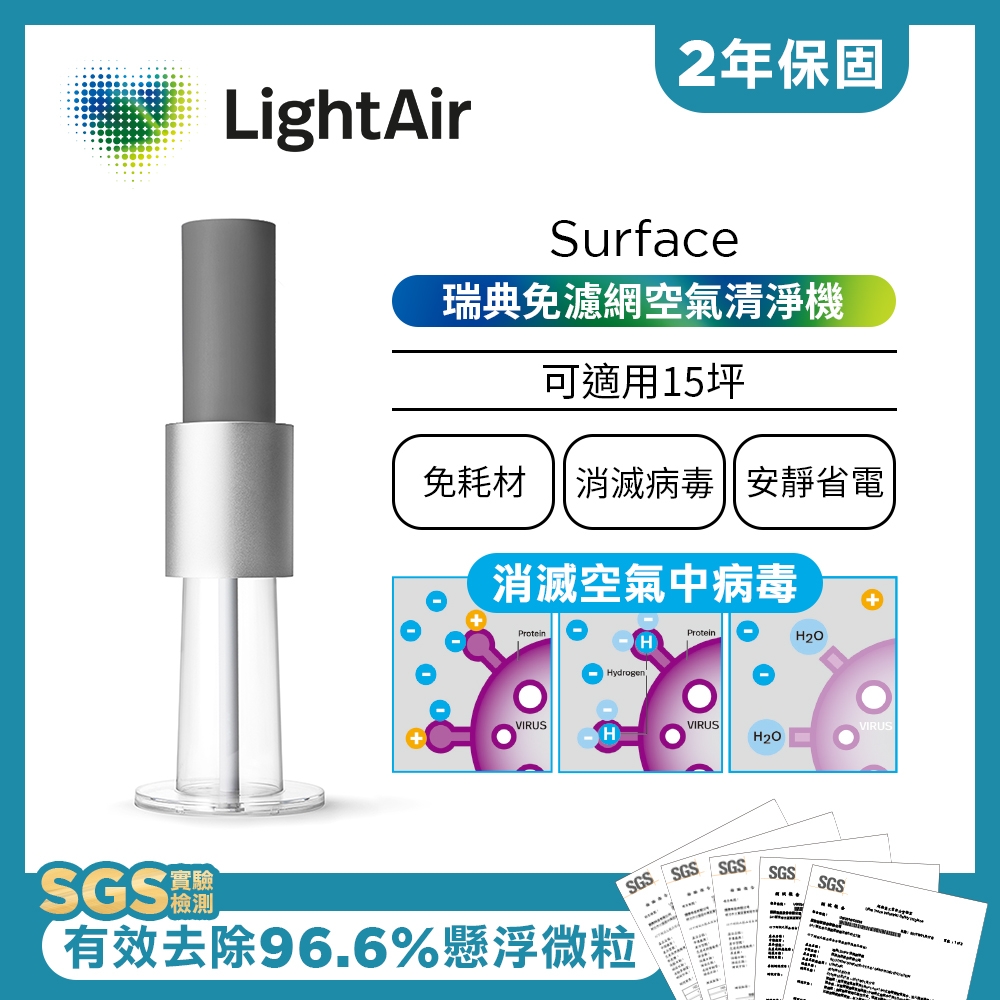 LightAir IonFlow 50 Surface PM2.5 精品空氣清淨機