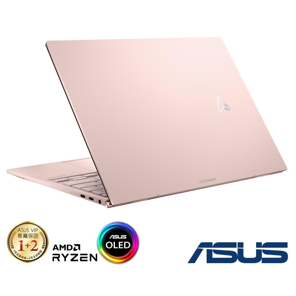 ASUS UM5302TA 13.3吋觸控筆電 (R7-6800U/16G/1TB SSD/Zenbook S 13 OLED/裸粉色)