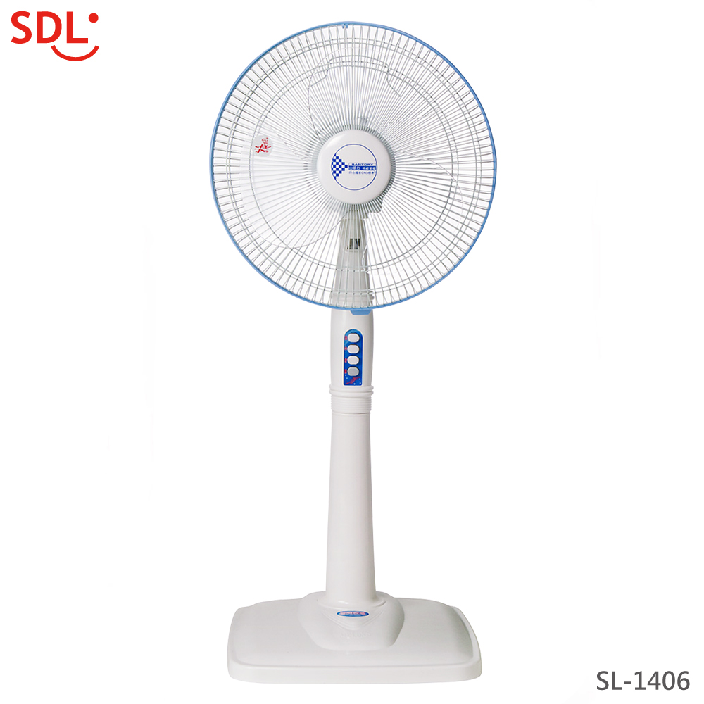 SDL山多力 14吋 3段速機械式雙層護網電風扇 SL-1406