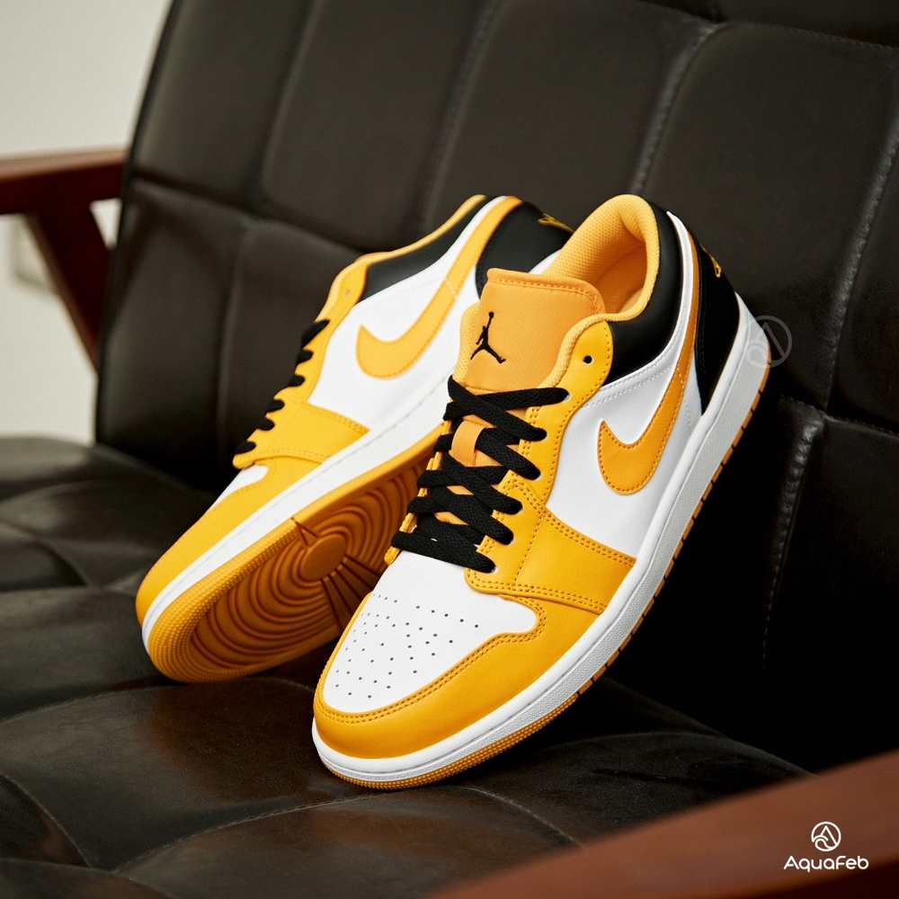 Nike Air Jordan 1 University Gold 男鞋 黑橘色 低筒 AJ1 休閒鞋 553558-701