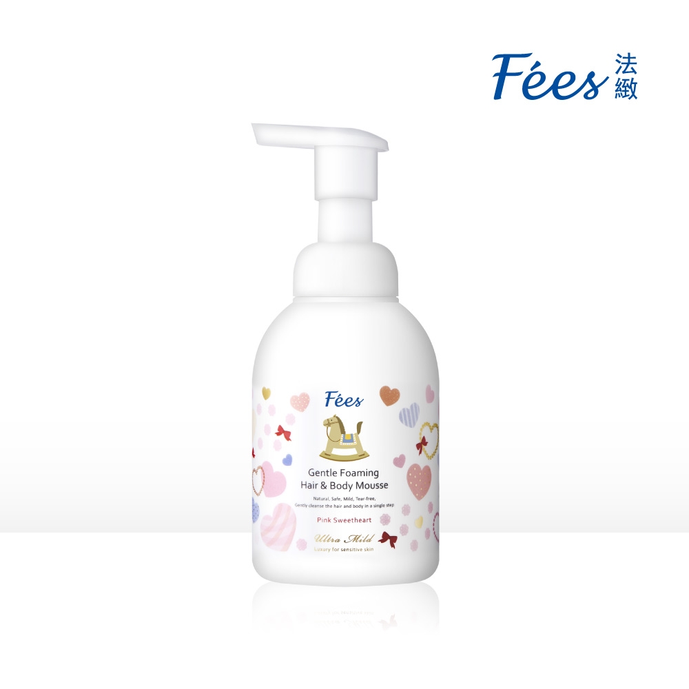 Fees法緻 嬰兒洗髮沐浴泡泡-粉紅甜心400ml