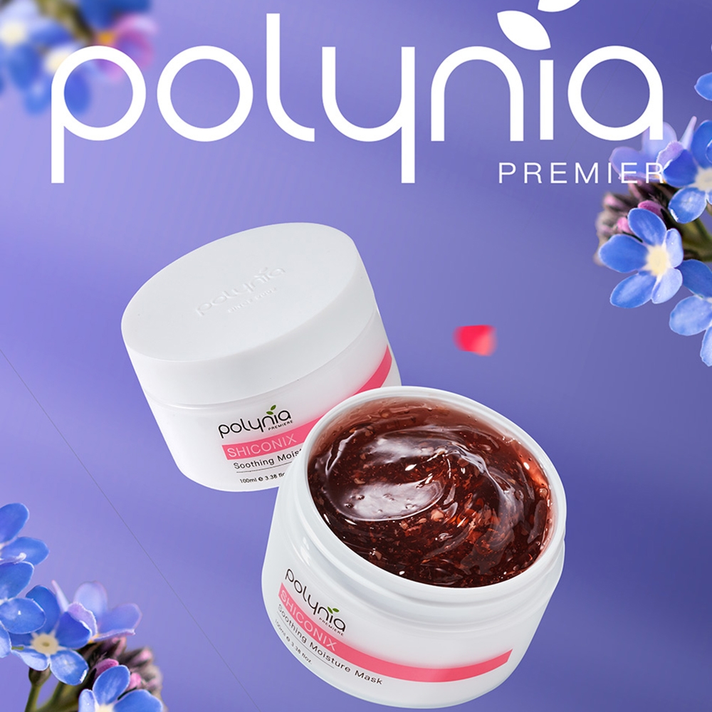 Polynia 紫根補水平衡面膜 100mL 油痘肌膚調理 改善黯沉