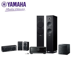 山葉 YAMAHA 5.1聲道 舒伯特家庭劇院組 (NS-150系列) - 木紋黑