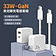 ANTIAN GaN氮化鎵33W雙孔充電器套組 iPad平板/筆電/安卓手機充電頭(附Type-C to Type-C充電線 1.2m) iphone15 product thumbnail 2