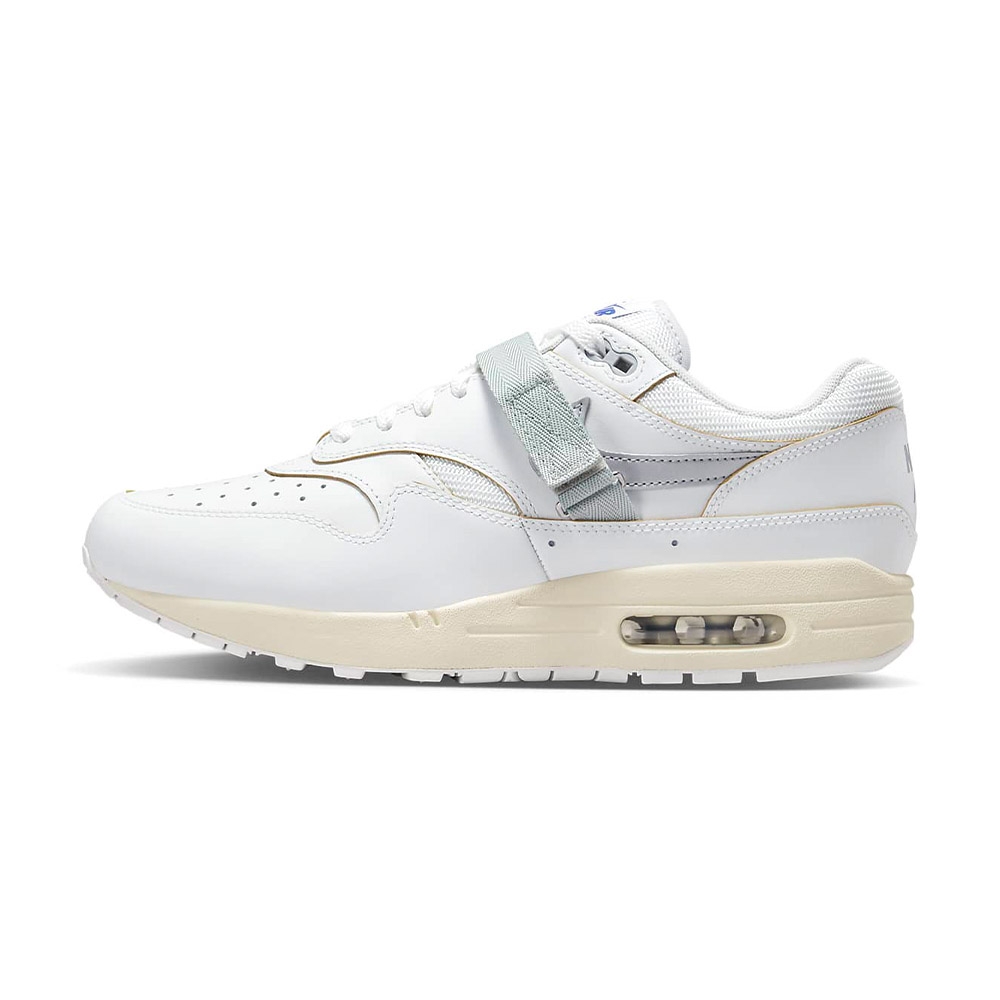 Nike Air Max 1 Time Warp 男白經典氣墊魔鬼氈運動休閒鞋FJ5472-121