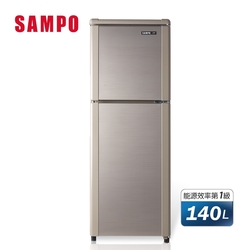 SAMPO聲寶 140公升1級定頻二門電冰箱SR-C14Q(Y9)晶鑽