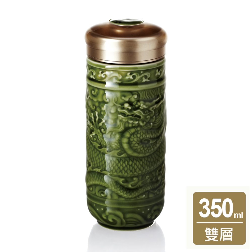 乾唐軒活瓷 騰龍迎祥隨身杯-雙層350ml