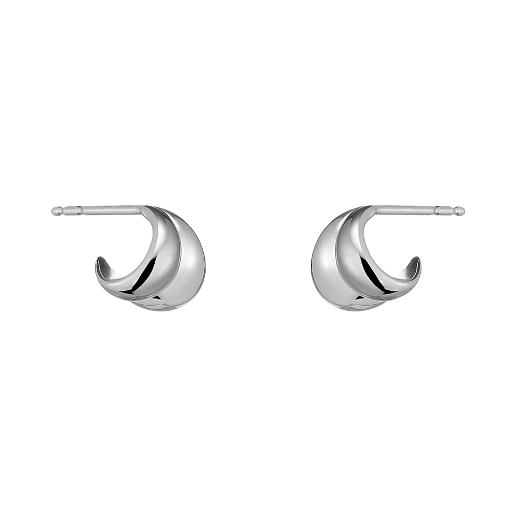 Georg Jensen 喬治傑生 - CURVE 純銀耳環 S