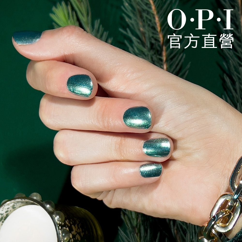 OPI 妝點聖誕樹 類光繚指甲油-HRP19．小銀蓋/如膠似漆寶石宣言系列指彩/美甲彩繪/官方直營