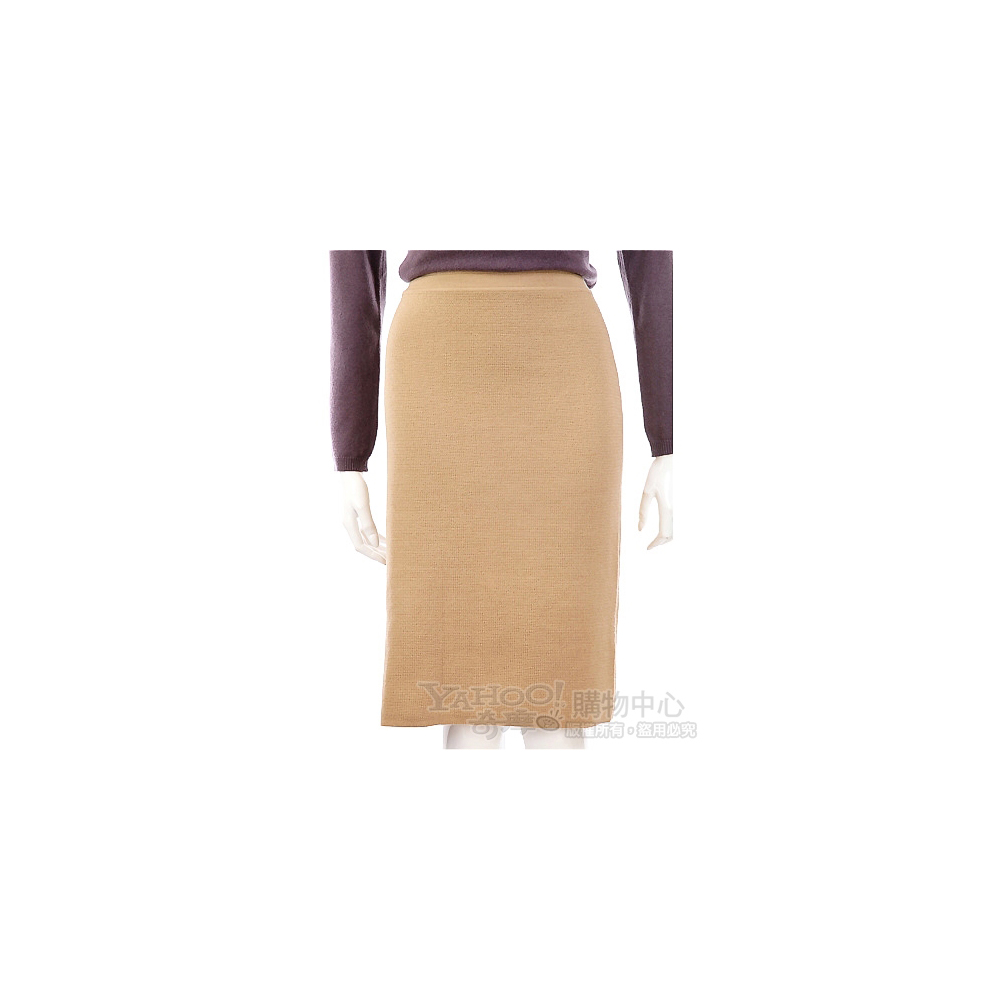 GENNY 駝色針織及膝裙 product image 1