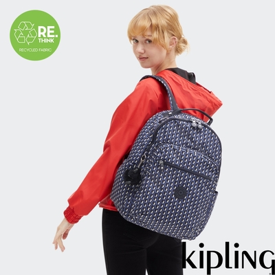 Kipling 立體老花機能手提後背包-SEOUL