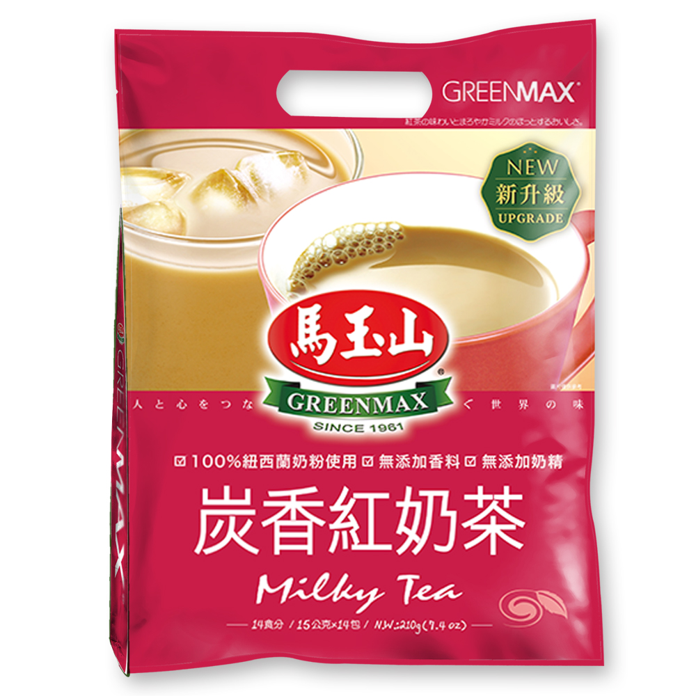 【馬玉山】炭香紅奶茶(15gx14入)