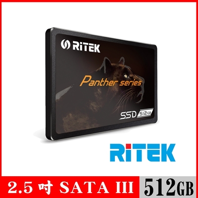 RITEK錸德 512GB SATA-III 2.5吋 SSD固態硬碟