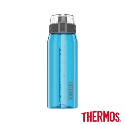 THERMOS膳魔師彈蓋隨手瓶940ml(HP4515TL)藍綠色