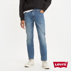 Levis 男款 511低腰修身窄管牛仔褲 / 精工中藍染刷白 / 天絲棉 / 彈性布料