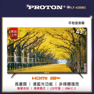 PROTON 普騰 43型FHD純液晶顯示器(PLF-43BM3)