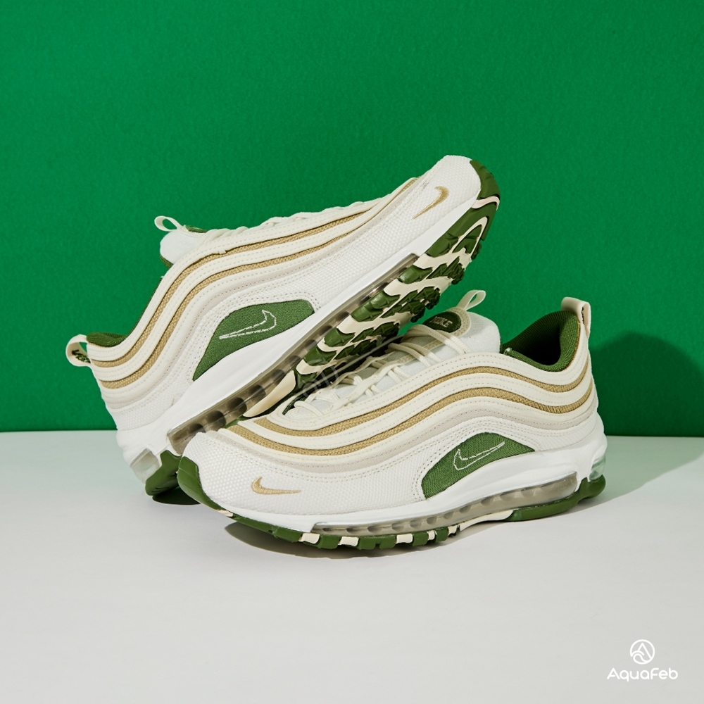 Nike Air Max 97 SE 男鞋 白綠色 氣墊 避震 休閒鞋 DM8588-100