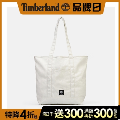 Timberland 中性復古白帆布托特包|A5SWDCM9