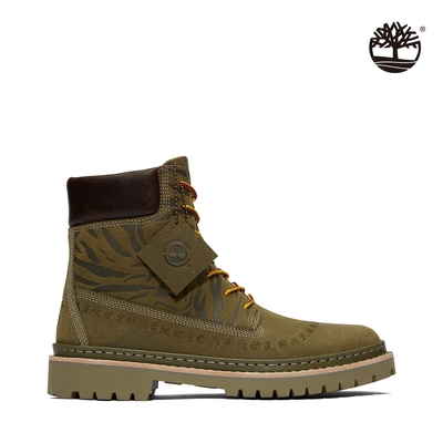 TimberlandｘFuture73聯名款 女款葉綠色聯名款皮革Timberloop6吋靴|A66KUA58