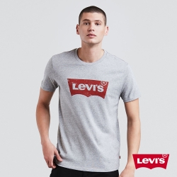 Levis 男款 短袖T恤 / 斑駁仿舊Logo / 灰