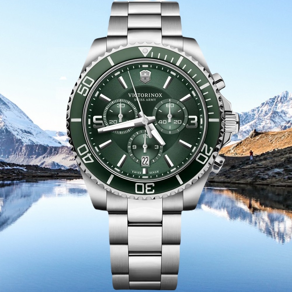 VICTORINOX瑞士維氏 潛水計時腕錶 43mm / VISA-241946