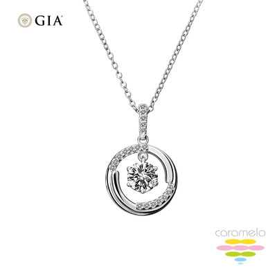 彩糖鑽工坊 GIA 鑽石 1克拉 18K 鑽石項鍊 E/SI2 3EX+北極光頂級車工+ H&A八心八箭車工