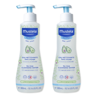 Mustela慕之恬廊 慕之幼免用水潔淨液300ml(2入組)