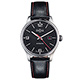 DAVOSA Gentlemen 現代經典紳士系列套裝腕錶-黑面/紅色車線黑皮帶/40mm product thumbnail 2