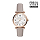 FOSSIL Carlie 古典輕奢華仕女錶  灰色真皮錶帶 35MM ES5161 product thumbnail 1