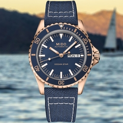 MIDO美度 官方授權 OCEAN STAR海洋之星 復刻潛水機械腕錶 母親節 禮物 40.5mm/M0268303804100