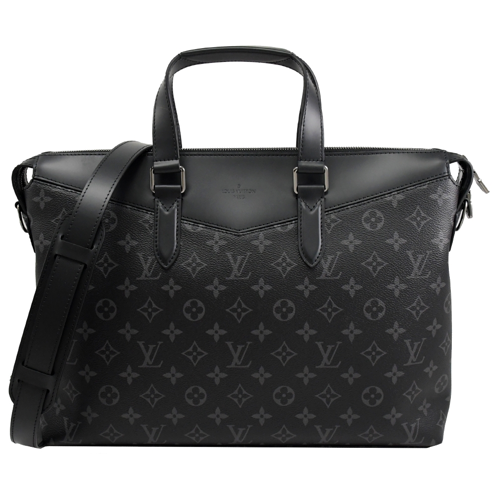 LV M40566 Briefcase Explorer 黑經典花紋兩用商務包