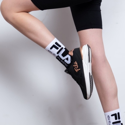 FILA Edition 女慢跑鞋-黑 5-J905X-055