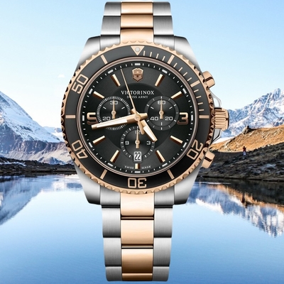 VICTORINOX瑞士維氏 潛水計時腕錶 43mm / VISA-241952