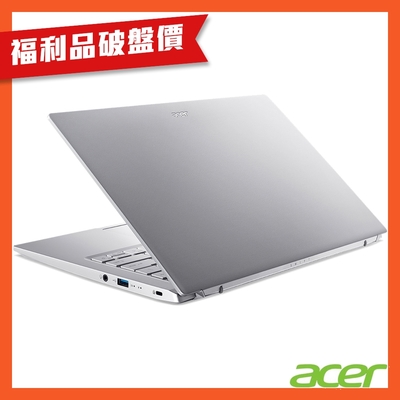 (福利品)acer 宏碁 swift 3 sf314-512-50je 14吋輕薄筆電(i5-1240p/16gb/512gb/win 11/銀/qhd)｜evo認證