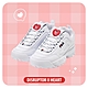 FILA KIDS DISRUPTOR II-HEART 大童鋸齒運動鞋-愛心紅 3-C143Y-113 product thumbnail 1