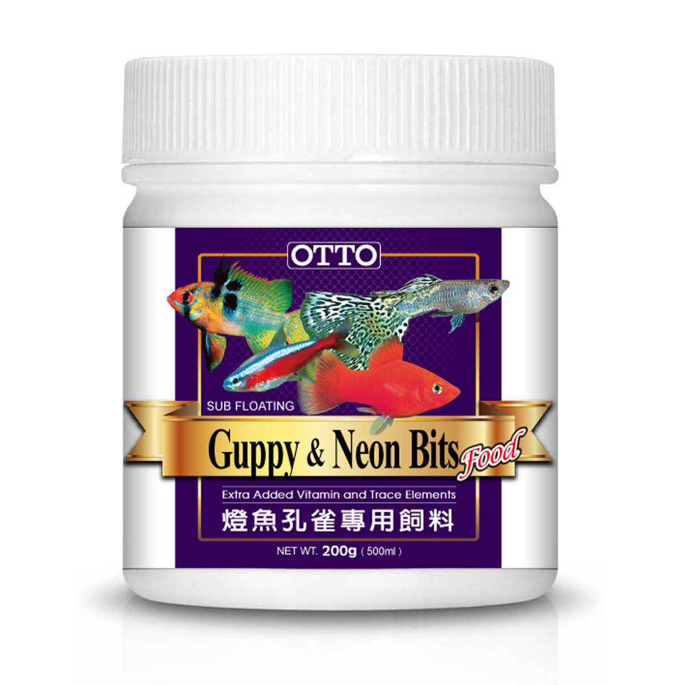 OTTO奧圖 燈魚孔雀專用飼料 200g X 2