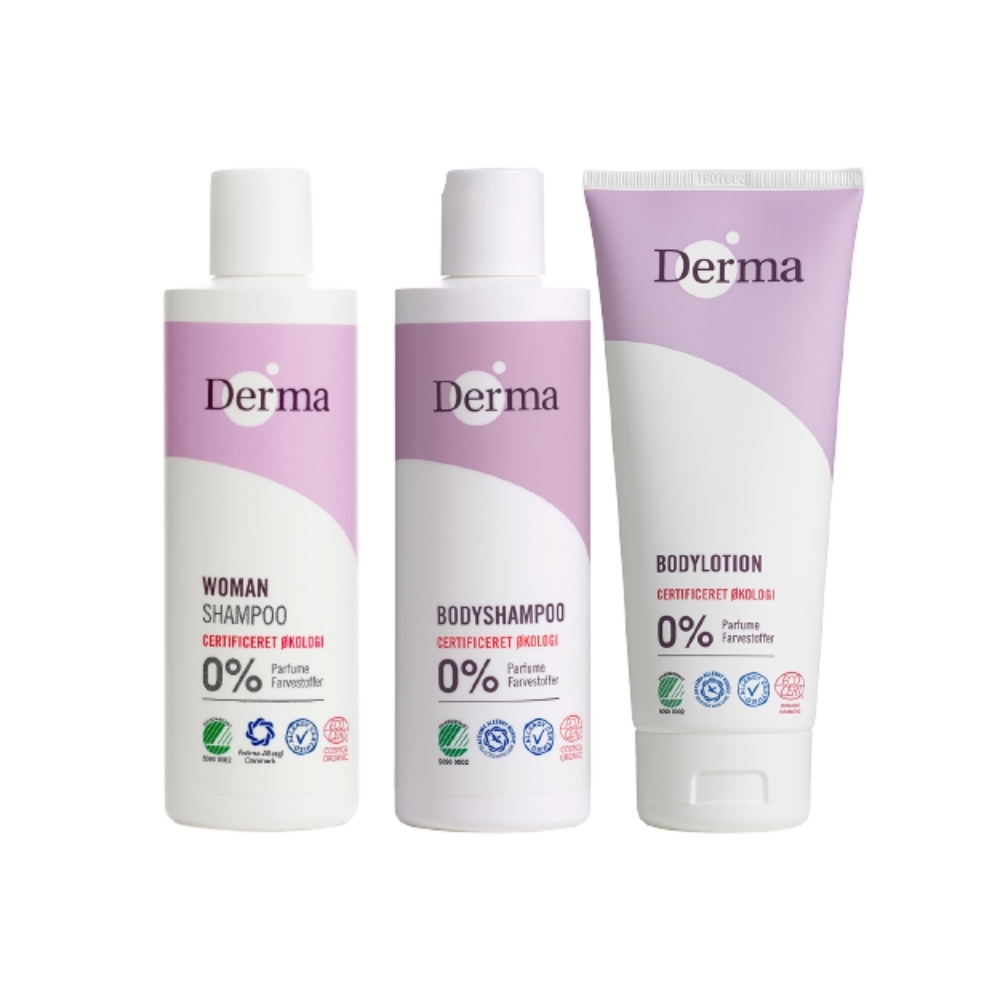 Derma女性沐浴護理三入組