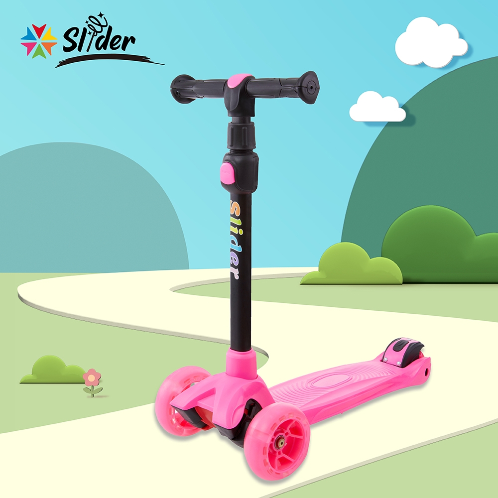 Slider 兒童滑板車 KS247-螢光粉