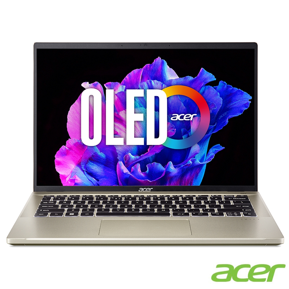 (福利品)Acer 宏碁 Swift Go SFG14-71-575H  14吋OLED輕薄筆電(i5-13500H/16G/512G/Win11/金)｜EVO認證 | 筆電福利品 | Yahoo奇摩購物中心