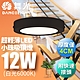 舞光 LED 超輕薄 1坪 12W 小珠吸頂燈-黑框(白光/自然光/黃光) product thumbnail 1