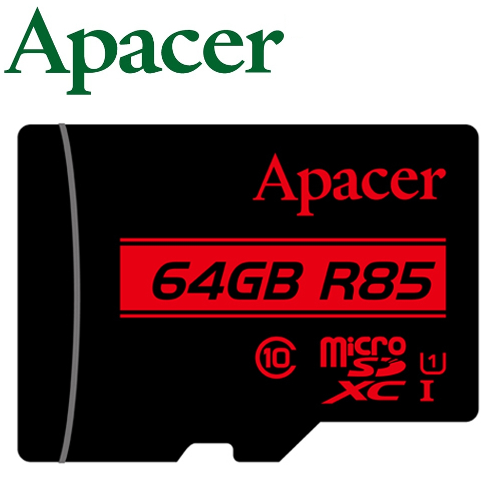 Apacer 宇瞻 64GB 85MB/s microSDXC U1 記憶卡