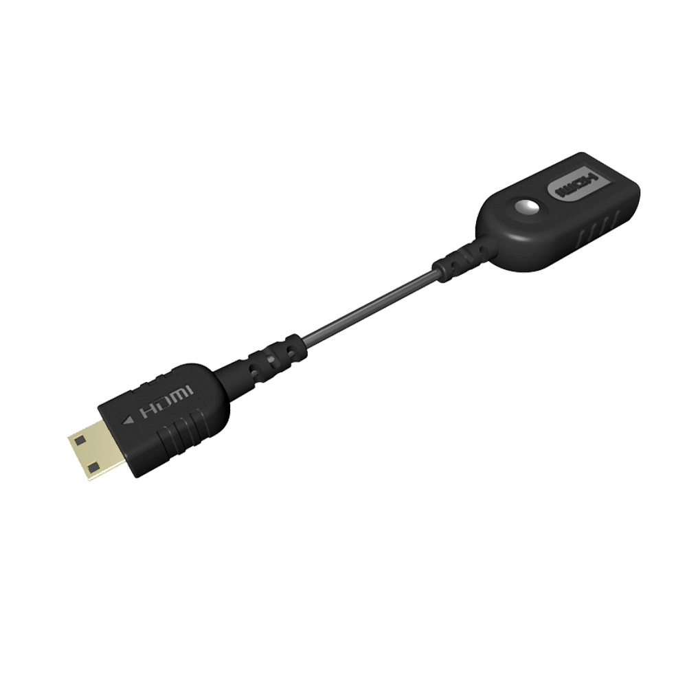 HD1302AD 標準HDMI(A)插座─Mini HDMI(C)插頭 轉換線 (0.2M)