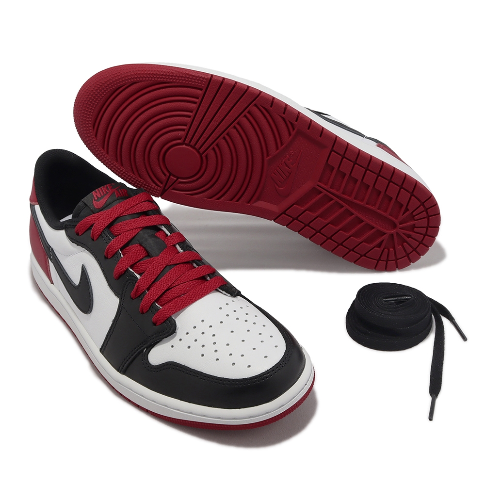 Nike Air Jordan 1 Retro Low OG 男鞋Black Toe 黑白紅AJ1 CZ0790