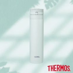 THERMOS膳魔師 不鏽鋼超輕量自動上鎖真空保溫瓶450ml(JNS-453-GR)