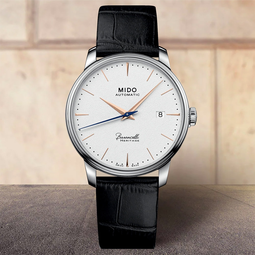 MIDO 美度 官方授權 Baroncelli 永恆系列 72小時動力儲存機械錶 送禮推薦-39mm M0274071601100