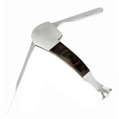 煙斗造型-壓棒、刮刀、通管器木柄三合一煙斗工具-實木貼皮