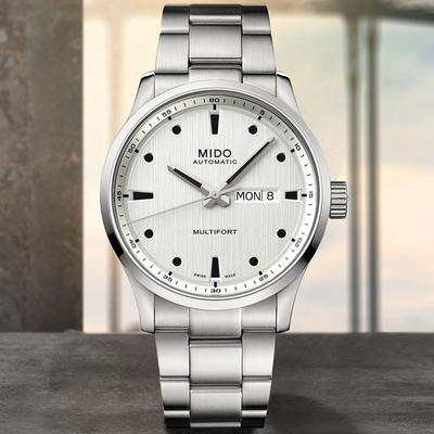 MIDO美度 官方授權 MULTIFORT M先鋒系列 機械腕錶 禮物推薦 畢業禮物 42mm/M0384301103100