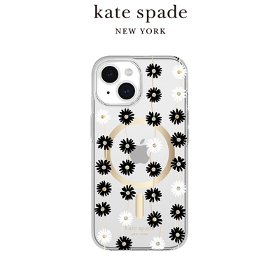 【kate spade】iPhone 15系列 MagSafe 精品手機殼 雛菊花戀