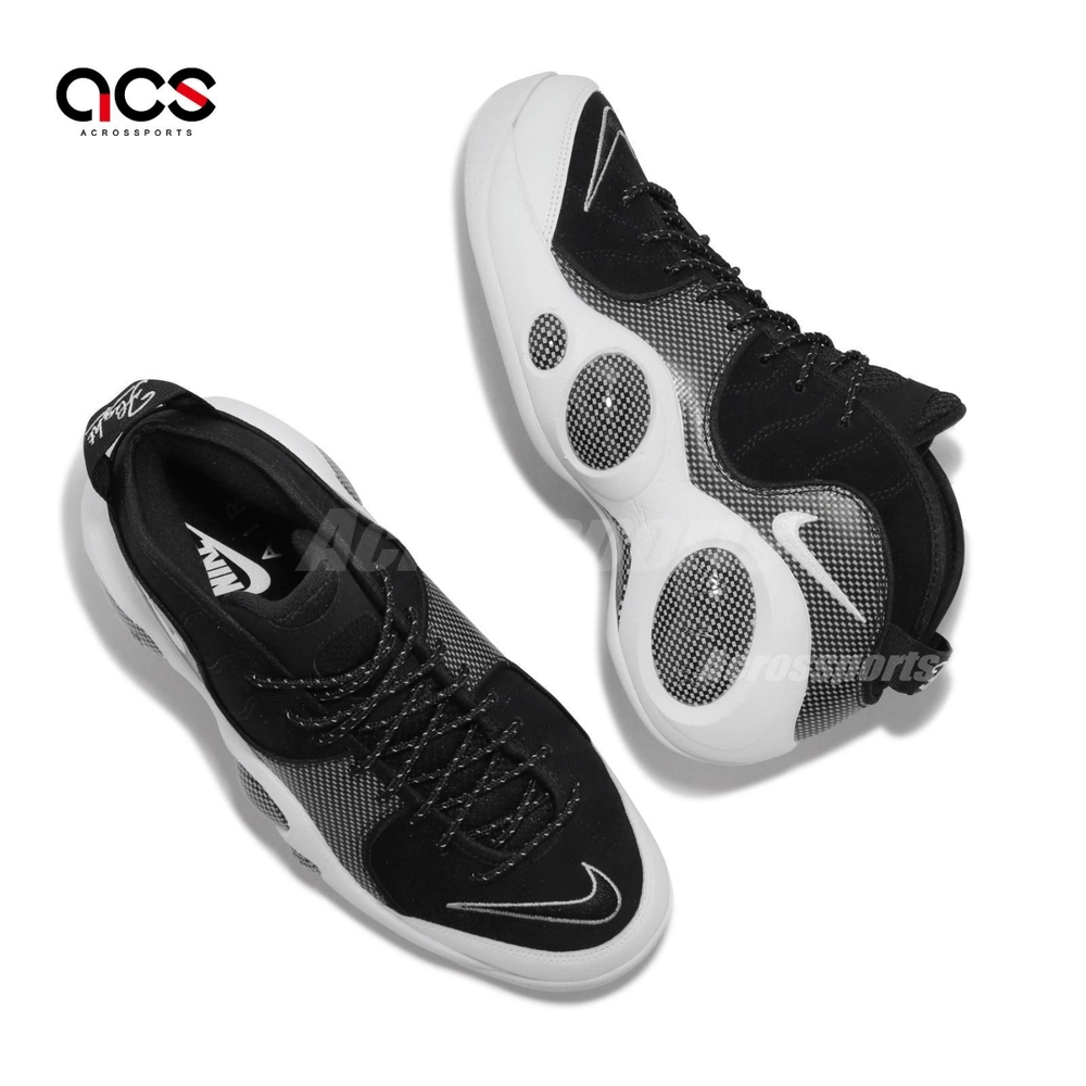 Nike 籃球鞋Air Zoom Flight 95 飛人OG 男鞋復古車輪鞋黑白DM0523-001